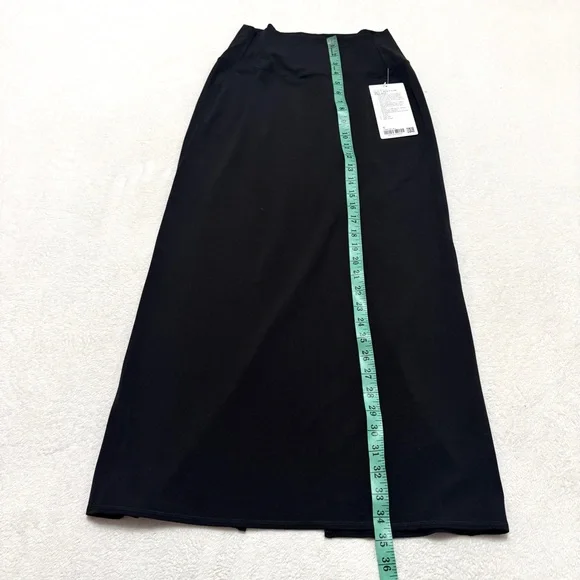 Lululemon sz S Nulu Slim Fit Maxi Skirt High Rise Black - Picture 3 of 6